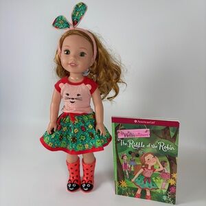 AG Wellie Wishers Willa Doll Original Meet Outfit Complete with Book